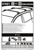 Yakima K1021 Instructions Manual предпросмотр