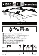 Yakima K1040 Instructions Manual preview