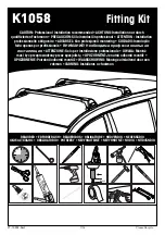 Yakima K1058 Installation Instructions Manual предпросмотр