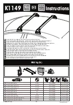 Yakima K1149 Instructions Manual preview