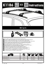 Yakima K1186 Instructions Manual предпросмотр