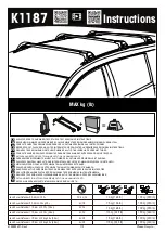 Yakima K1187 Instructions Manual предпросмотр