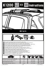 Preview for 1 page of Yakima K1200 Instructions Manual