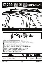 Preview for 1 page of Yakima K1200W Instructions Manual