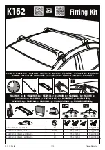 Yakima K152 Installation Instructions Manual предпросмотр