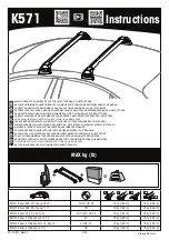 Preview for 1 page of Yakima K571 Installation Instructions Manual