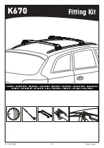 Preview for 1 page of Yakima K670 Manual