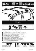 Yakima K674 Instructions Manual preview