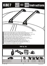 Yakima K807 Instructions Manual preview