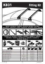 Предварительный просмотр 1 страницы Yakima K831 Manual