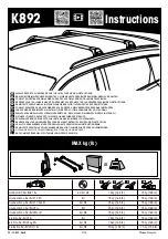 Yakima K892 Instructions Manual preview