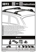 Yakima K893 Instructions Manual preview