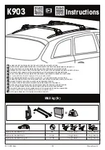 Preview for 1 page of Yakima K903 Instructions Manual