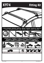 Preview for 1 page of Yakima K974 Manual