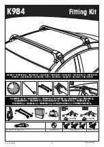 Предварительный просмотр 1 страницы Yakima K984 Manual