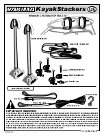 Yakima KayakStackers Quick Start Manual предпросмотр