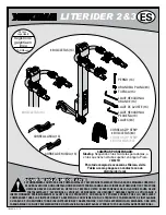 Предварительный просмотр 11 страницы Yakima LITERIDER 2&3 Quick Start Manual