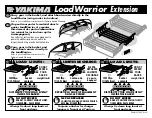 Yakima LoadWarrior Extension Instructions предпросмотр