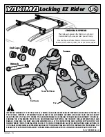 Preview for 1 page of Yakima Locking EZ Rider Manual