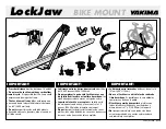 Предварительный просмотр 1 страницы Yakima LockJaw Manual