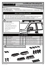 Yakima LockNLoad 8000312 Manual preview