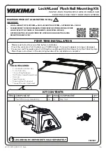 Preview for 1 page of Yakima LockNLoad 9831007 Manual