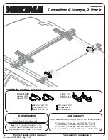 Предварительный просмотр 1 страницы Yakima LockNLoad Crossbar Clamps Manual