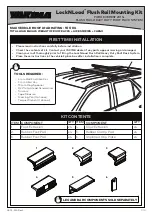 Yakima LockNLoad Flush Rail Mounting Kit Manual предпросмотр