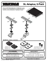 Предварительный просмотр 1 страницы Yakima LockNLoad SL Adapter, 2-Pack Manual