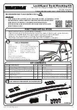 Yakima LockNLoad Track Mounting Kit Manual предпросмотр