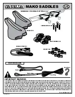 Preview for 1 page of Yakima Mako Saddles Manual