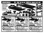 Yakima MegaWarrior Instruction Manual preview