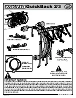 Preview for 1 page of Yakima QuickBack 2/3 Manual