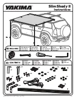 Предварительный просмотр 1 страницы Yakima SlimShady II Instructions Manual