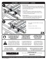 Preview for 2 page of Yakima TopGrip OG Quick Start Manual