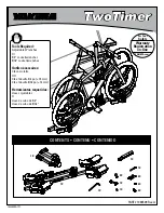 Preview for 1 page of Yakima twotimer Manual