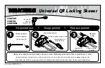 Предварительный просмотр 1 страницы Yakima Universal QR Locking Skewer Quick Start Manual