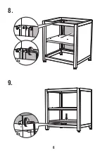 Предварительный просмотр 8 страницы YAKINIKU LUXURY OUTDOOR KITCHEN FRAME 80X70CM Instruction Manual