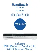 Preview for 1 page of YAKUMO DVD Record Master XL Owner'S Manual