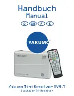 YAKUMO MINI RECEIVER DVB-T Manual preview