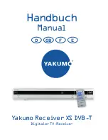 YAKUMO RECEIVER XS DVB-T Manual preview