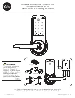 Yale Lift-Tech nexTouch Installation And Programming Instructions preview