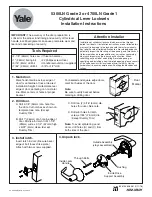 Preview for 1 page of Yale 5300LN Grade 2 Installation Instructions