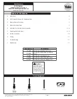 Preview for 2 page of Yale 6116 Series Installation Instructions Manual