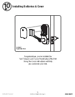 Предварительный просмотр 16 страницы Yale Assure Lock Lever Push Button YRL216 Installation And Programming Instructions