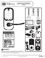 Yale Assure Lock Lever Touchscreen YRL226 Installation And Programming Instructions preview