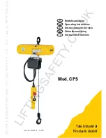 Yale CPS Operating Instructions Manual preview