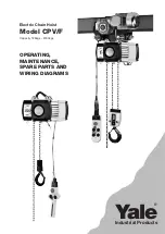 Yale CPV 10-4 Operating, Maintenance, Spare Parts And Wirind Diagrams preview