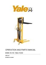 Yale EMS 10-16 Operation And Parts Manual preview