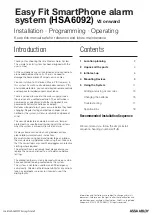 Yale HSA6092 Installation, Programming, Operating Manual preview
